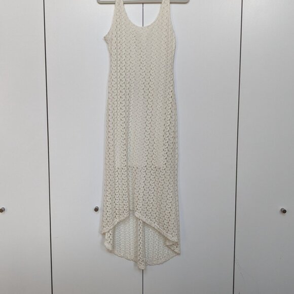 Xhilaration White Knit Dress with slip - Picture 7 of 8